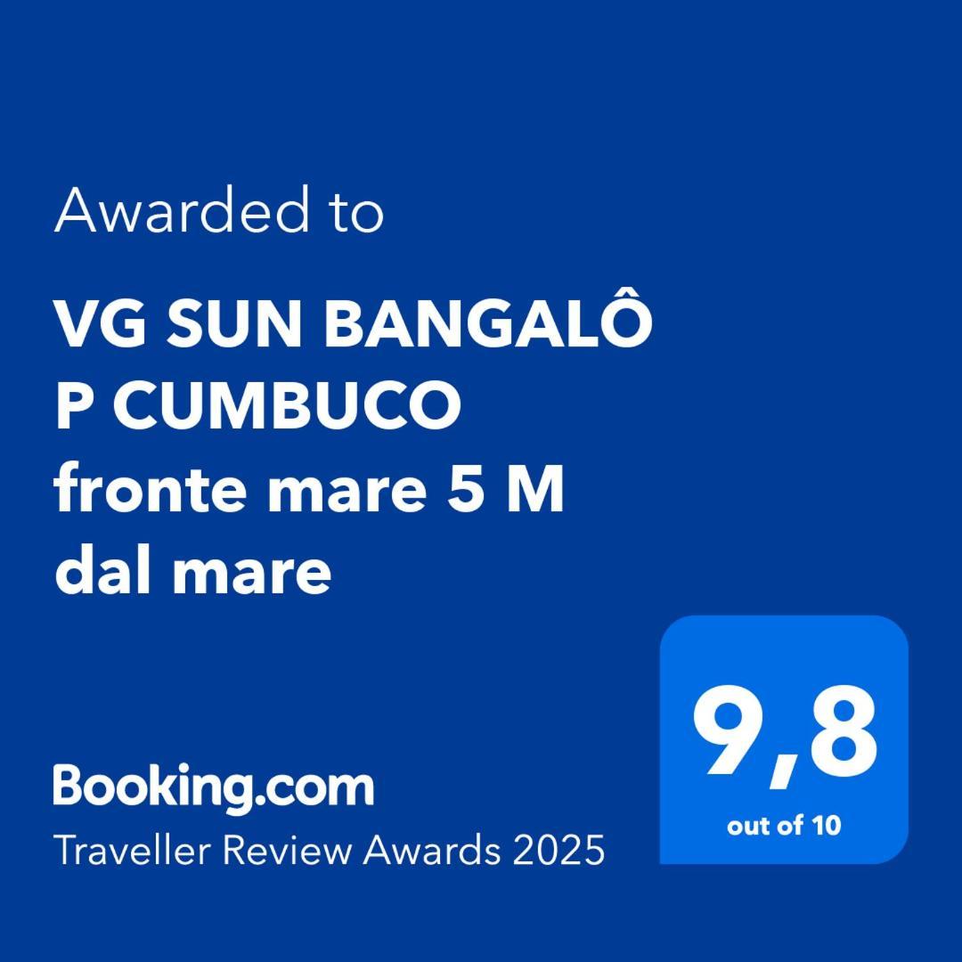 Vg Sun Bangalo P Cumbuco Fronte Mare 5 M Dal Mareアパートメント エクステリア 写真